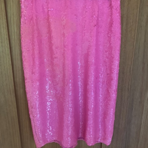 J.Crew Collection Silk Pink Sequin No.2 Pencil Skirt